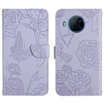Custodia per cellulare in pelle goffrata con peonia a farfalla, For Motorola Moto G Stylus 4G 2022, For Motorola Moto G Stylus 5G 2022, For Motorola Moto G52, For Nokia X100