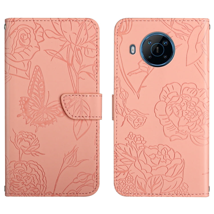 Custodia per cellulare in pelle goffrata con peonia a farfalla, For Motorola Moto G Stylus 4G 2022, For Motorola Moto G Stylus 5G 2022, For Motorola Moto G52, For Nokia X100