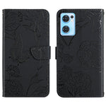 Custodia per cellulare in pelle goffrata con peonia a farfalla, For OPPO Find X5 Lite, For OPPO Realme 9 Pro+/Realme 9 4G, For Samsung Galaxy Xcover6 Pro, For Samsung Galaxy M33