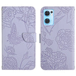 Custodia per cellulare in pelle goffrata con peonia a farfalla, For OPPO Find X5 Lite, For OPPO Realme 9 Pro+/Realme 9 4G, For Samsung Galaxy Xcover6 Pro, For Samsung Galaxy M33