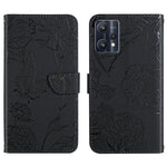 Custodia per cellulare in pelle goffrata con peonia a farfalla, For OPPO Find X5 Lite, For OPPO Realme 9 Pro+/Realme 9 4G, For Samsung Galaxy Xcover6 Pro, For Samsung Galaxy M33
