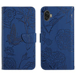 Custodia per cellulare in pelle goffrata con peonia a farfalla, For OPPO Find X5 Lite, For OPPO Realme 9 Pro+/Realme 9 4G, For Samsung Galaxy Xcover6 Pro, For Samsung Galaxy M33
