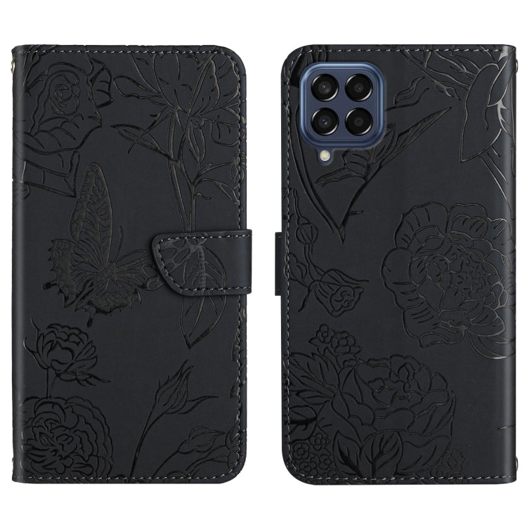 Custodia per cellulare in pelle goffrata con peonia a farfalla, For OPPO Find X5 Lite, For OPPO Realme 9 Pro+/Realme 9 4G, For Samsung Galaxy Xcover6 Pro, For Samsung Galaxy M33