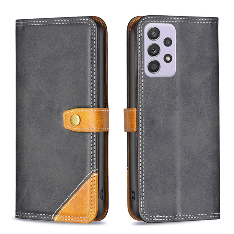 Custodia per telefono in pelle con doppio filo per cucire abbinato, For Samsung Galaxy A51 4G, For Samsung Galaxy A52 5G / 4G, For Samsung Galaxy A53, For Samsung Galaxy A71 4G