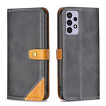Custodia per telefono in pelle con doppio filo per cucire abbinato, For Samsung Galaxy A72 5G / 4G, For Samsung Galaxy A73, For Samsung Galaxy M23 5G, For Samsung Galaxy M33 5G