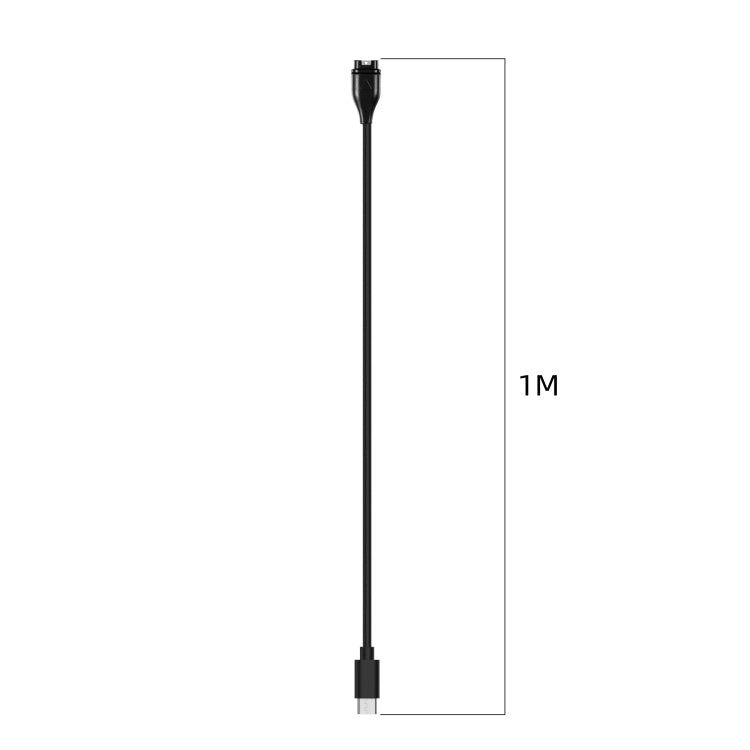 Cavo di ricarica per smartwatch universale di tipo C / USB-C, lunghezza: 1 m, For Garmin Descent G1/Fenix 7/Tactic 7
