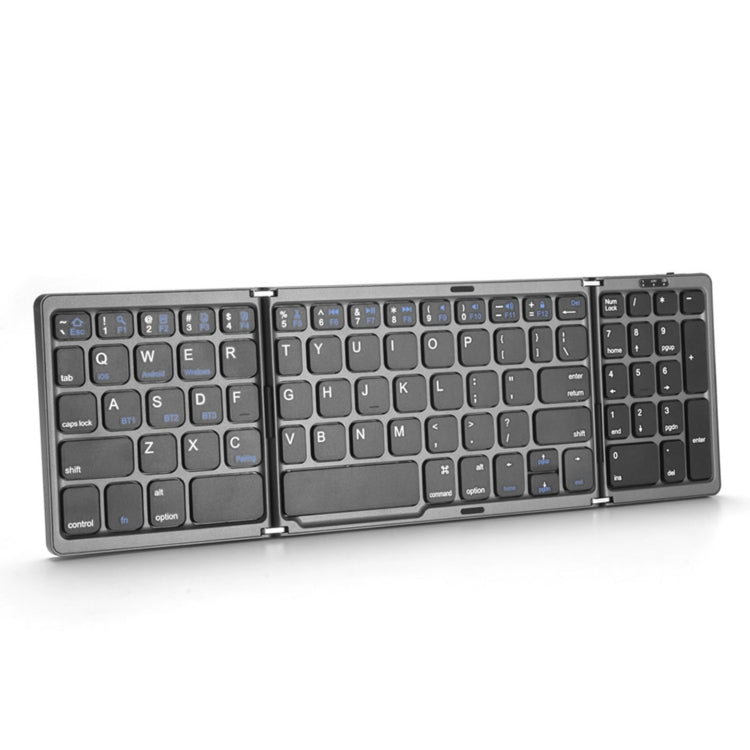 B089 Tastiera pieghevole Bluetooth con numeri, B089(Silver), B089 (Black)