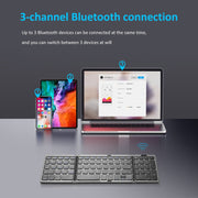B089 Tastiera pieghevole Bluetooth con numeri, B089(Silver), B089 (Black)
