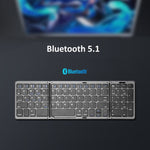 B089 Tastiera pieghevole Bluetooth con numeri, B089(Silver), B089 (Black)