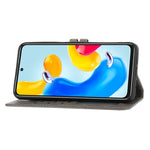 Custodia per telefono in pelle con motivo Happy Cat goffrato, For Xiaomi Redmi Note 11 4G Global/11S, For Xiaomi Redmi Note 11 Pro Global, For Samsung Galaxy A23 4G, For Xiaomi Poco M4 Pro