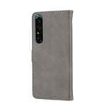 Custodia per telefono in pelle con motivo Happy Cat goffrato, For Sony Xperia 1 IV, For Sony Xperia 10 IV, For Xiaomi Redmi Note 11E