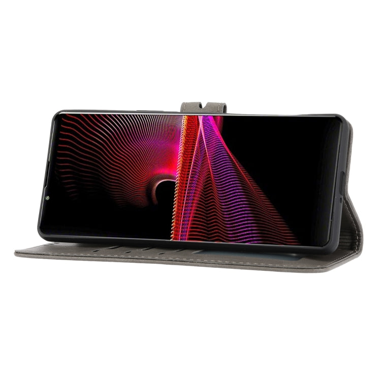 Custodia per telefono in pelle con motivo Happy Cat goffrato, For Sony Xperia 1 IV, For Sony Xperia 10 IV, For Xiaomi Redmi Note 11E