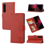 Custodia per telefono in pelle con motivo Happy Cat goffrato, For Sony Xperia 1 IV, For Sony Xperia 10 IV, For Xiaomi Redmi Note 11E