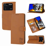 Custodia per telefono in pelle con motivo Happy Cat goffrato, For Xiaomi Redmi Note 11 4G Global/11S, For Xiaomi Redmi Note 11 Pro Global, For Samsung Galaxy A23 4G, For Xiaomi Poco M4 Pro