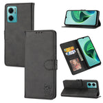 Custodia per telefono in pelle con motivo Happy Cat goffrato, For Sony Xperia 1 IV, For Sony Xperia 10 IV, For Xiaomi Redmi Note 11E