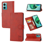 Custodia per telefono in pelle con motivo Happy Cat goffrato, For Sony Xperia 1 IV, For Sony Xperia 10 IV, For Xiaomi Redmi Note 11E