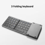 B089T Tastiera pieghevole Bluetooth ricaricabile con touchpad, B089T(Grey), B089T  (Silver), B089T (Black)