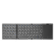 B089T Tastiera pieghevole Bluetooth ricaricabile con touchpad, B089T(Grey), B089T  (Silver), B089T (Black)