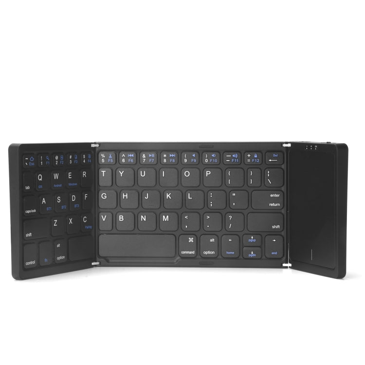B089T Tastiera pieghevole Bluetooth ricaricabile con touchpad, B089T(Grey), B089T  (Silver), B089T (Black)
