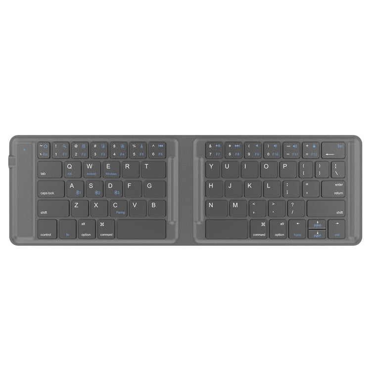 Tastiera Bluetooth pieghevole in pelle G2104, G2104(Grey)