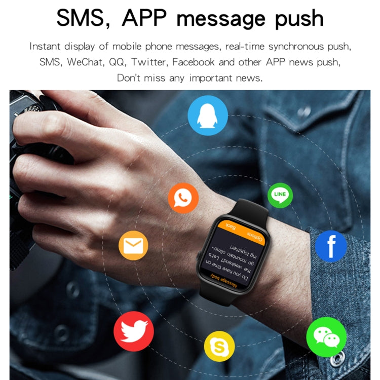 HW22 Pro Smart Watch con schermo HD da 1,75 pollici, supporto quadrante Bluetooth/monitoraggio della temperatura corporea