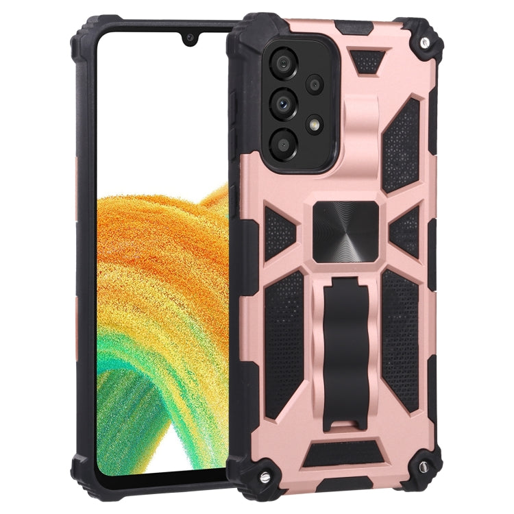 Custodia protettiva magnetica antiurto in TPU + PC con supporto, For Samsung Galaxy A33 5G