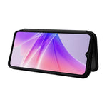 Custodia per telefono in pelle magnetica con trama in fibra di carbonio, For OPPO A57 5G, For OPPO Reno7 4G / F21 Pro 4G, For Samsung Galaxy M33 5G, For Sharp Simple Sumaho 6