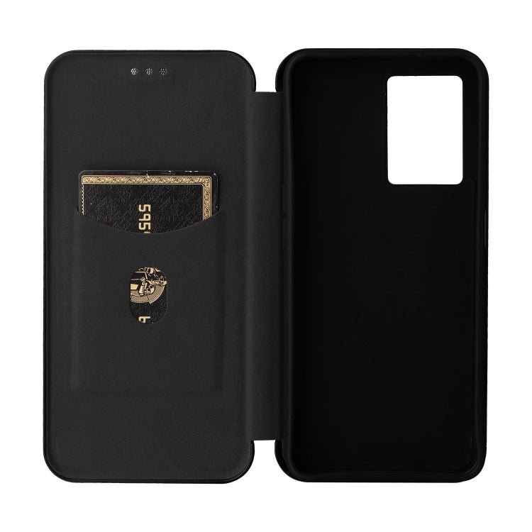 Custodia per telefono in pelle magnetica con trama in fibra di carbonio, For OPPO A57 5G, For OPPO Reno7 4G / F21 Pro 4G, For Samsung Galaxy M33 5G, For Sharp Simple Sumaho 6