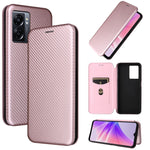 Custodia per telefono in pelle magnetica con trama in fibra di carbonio, For OPPO A57 5G, For OPPO Reno7 4G / F21 Pro 4G, For Samsung Galaxy M33 5G, For Sharp Simple Sumaho 6
