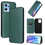 Custodia per telefono in pelle magnetica con trama in fibra di carbonio, For OPPO A57 5G, For OPPO Reno7 4G / F21 Pro 4G, For Samsung Galaxy M33 5G, For Sharp Simple Sumaho 6