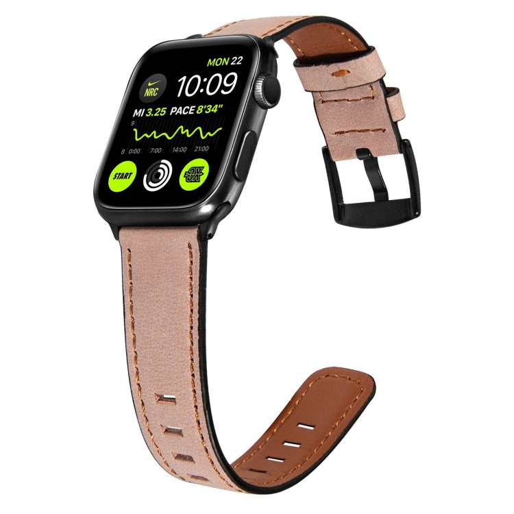 Cinturino in pelle retrò per Apple Watch Series, 7 41mm / 6&SE&5&4 40mm / 3&2&1 38mm, 7 45mm / 6&SE&5&4 44mm / 3&2&1 42mm