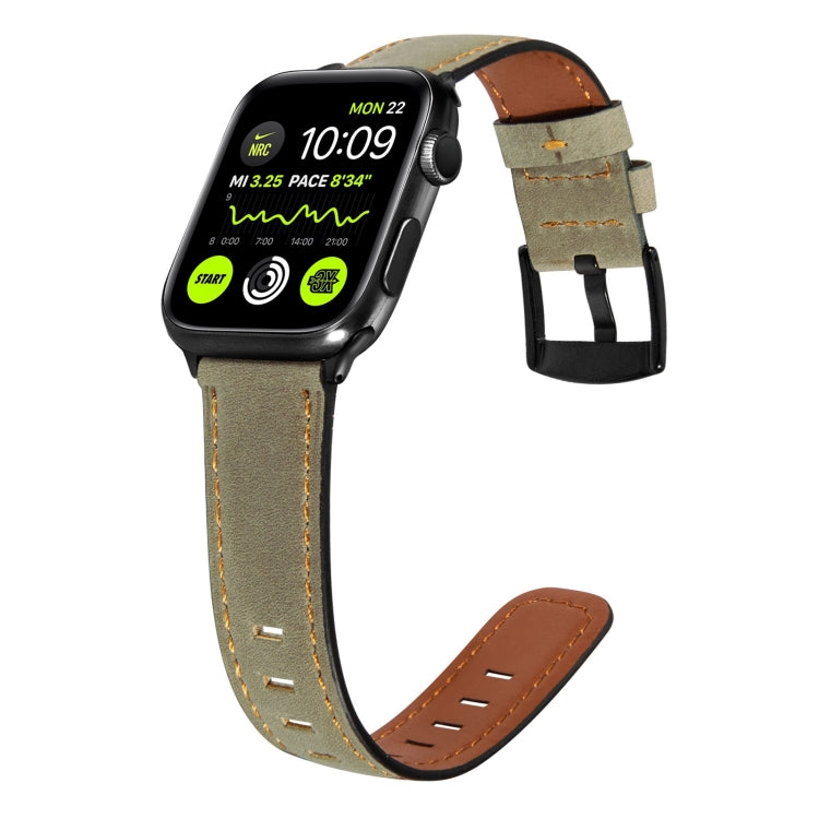 Cinturino in pelle retrò per Apple Watch Series, 7 41mm / 6&SE&5&4 40mm / 3&2&1 38mm, 7 45mm / 6&SE&5&4 44mm / 3&2&1 42mm