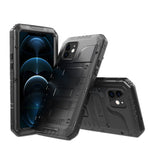 Custodia metallo e silicone con protezione schermo per iPhone