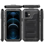 Custodia metallo e silicone con protezione schermo per iPhone