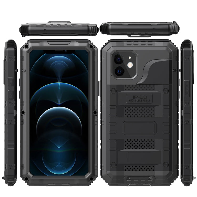 Custodia metallo e silicone con protezione schermo per iPhone