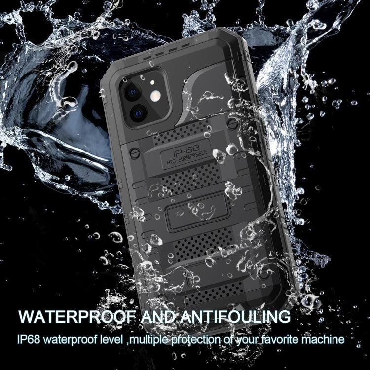 Custodia metallo e silicone con protezione schermo per iPhone