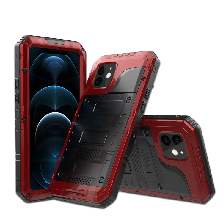 Custodia metallo e silicone con protezione schermo per iPhone