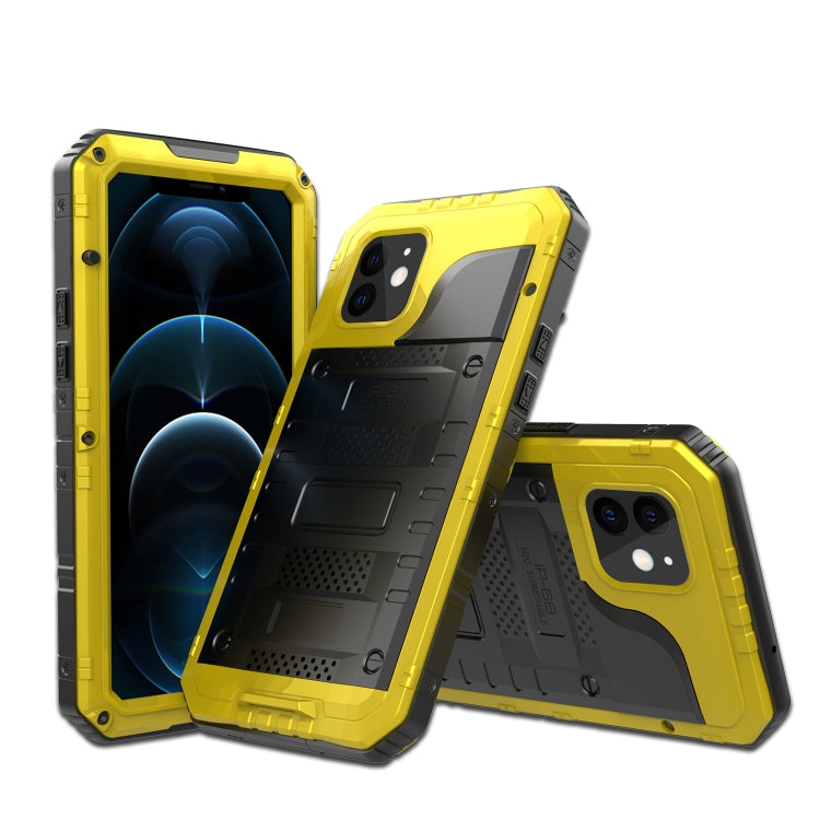 Custodia metallo e silicone con protezione schermo per iPhone