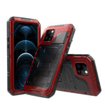 Custodia metallo e silicone con protezione schermo per iPhone