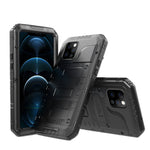 Custodia metallo e silicone con protezione schermo per iPhone