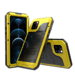 Custodia metallo e silicone con protezione schermo per iPhone