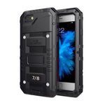 Custodia metallo e silicone con protezione schermo per iPhone