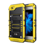 Custodia metallo e silicone con protezione schermo per iPhone