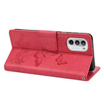 Custodia per cellulare in pelle flip orizzontale goffrata farfalla, For Motorola Moto G52, For Sony Xperia 10 IV, For Samsung Galaxy M53 5G