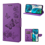 Custodia per cellulare in pelle flip orizzontale goffrata farfalla, For Motorola Moto G52, For Sony Xperia 10 IV, For Samsung Galaxy M53 5G