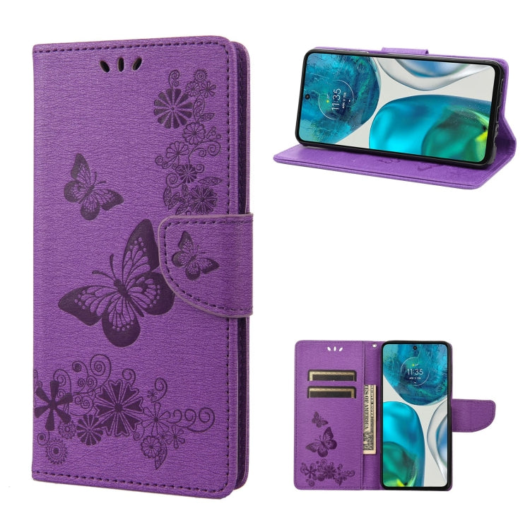 Custodia per cellulare in pelle flip orizzontale goffrata farfalla, For Motorola Moto G52, For Sony Xperia 10 IV, For Samsung Galaxy M53 5G