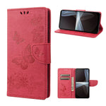 Custodia per cellulare in pelle flip orizzontale goffrata farfalla, For Motorola Moto G52, For Sony Xperia 10 IV, For Samsung Galaxy M53 5G