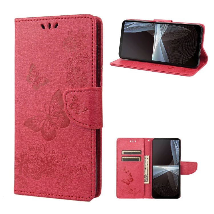 Custodia per cellulare in pelle flip orizzontale goffrata farfalla, For Motorola Moto G52, For Sony Xperia 10 IV, For Samsung Galaxy M53 5G