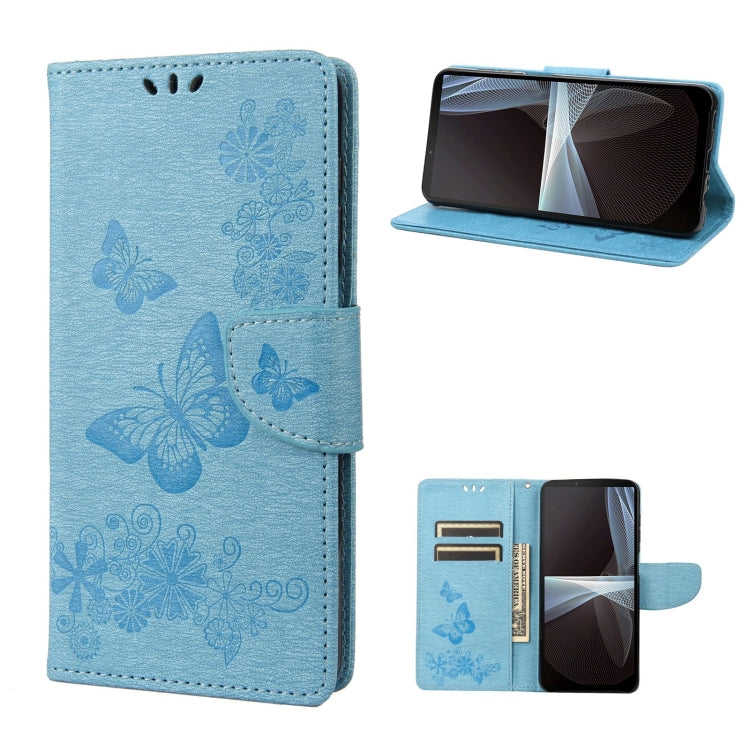 Custodia per cellulare in pelle flip orizzontale goffrata farfalla, For Motorola Moto G52, For Sony Xperia 10 IV, For Samsung Galaxy M53 5G