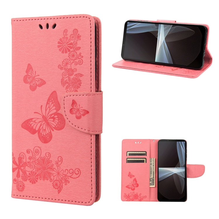 Custodia per cellulare in pelle flip orizzontale goffrata farfalla, For Motorola Moto G52, For Sony Xperia 10 IV, For Samsung Galaxy M53 5G